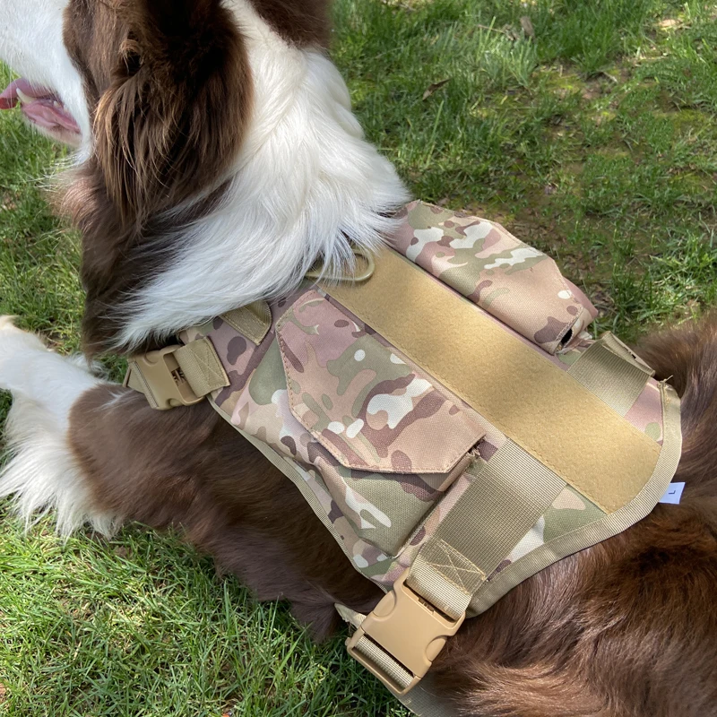 Correa reflectante para perro grande, arnés elástico doble para uso en mascotas, arnés mediano para gato, conjunto de arnés para gato pequeño, accesorios para chaleco táctico - imagen 5