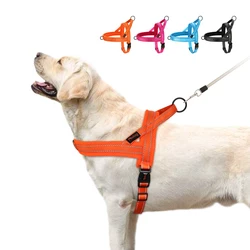 Arnés reflectante para perro Bulldog francés – Ajustable sin tirones
