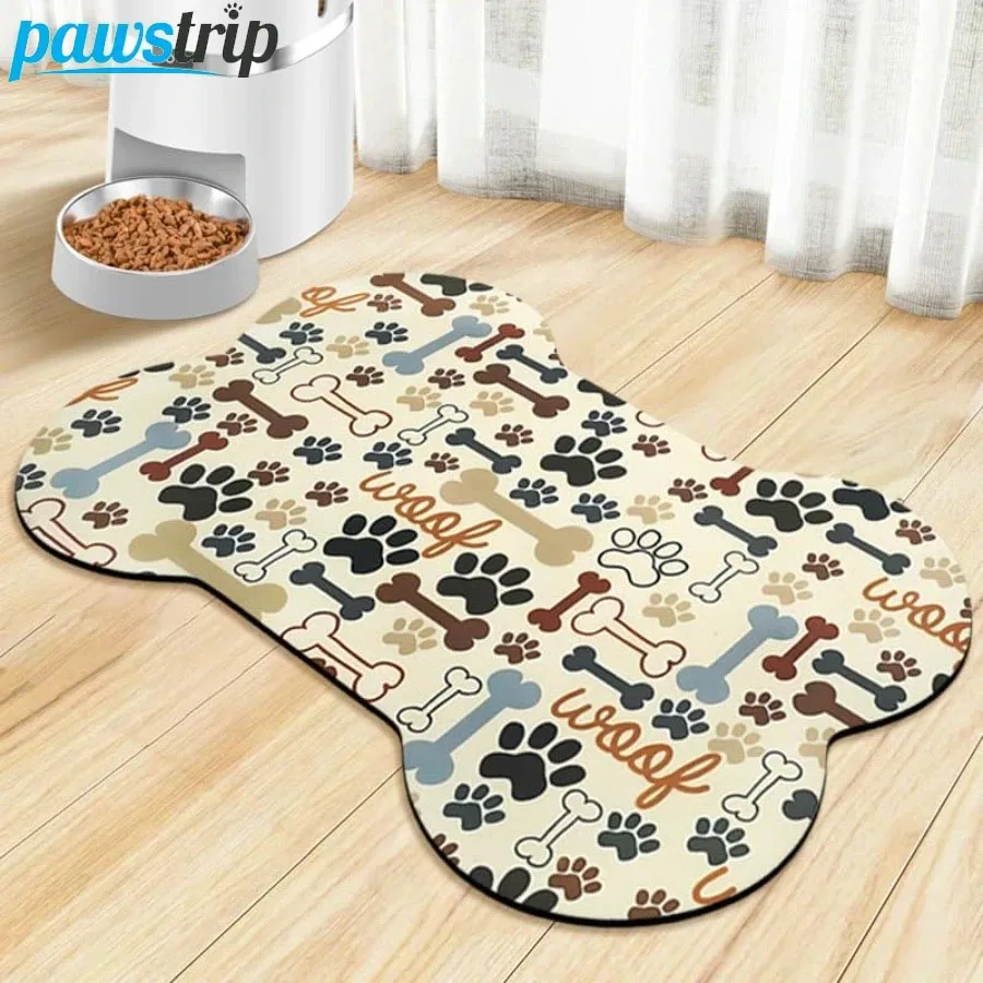 Tapete antideslizante para comedero de perros y gatos – Secado rápido - imagen 4