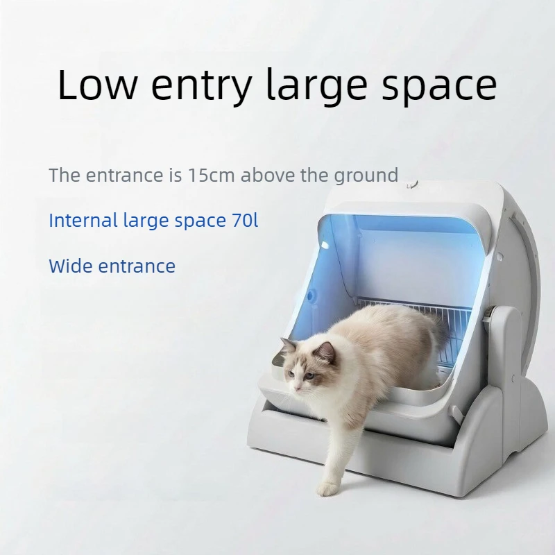 Caja de arena automática para gatos con autolimpieza y desodorante - imagen 3