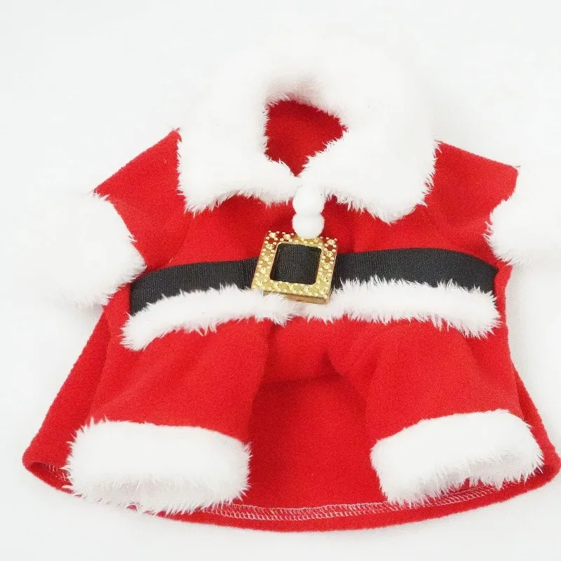 Disfraz de Papá Noel para perros pequeños y medianos, disfraz navideño para mascotas con sombrero, ropa festiva para