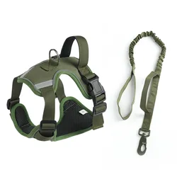 Arnés chaleco 2 en 1 para pastor alemán y Malinois – Entrenamiento y paseo