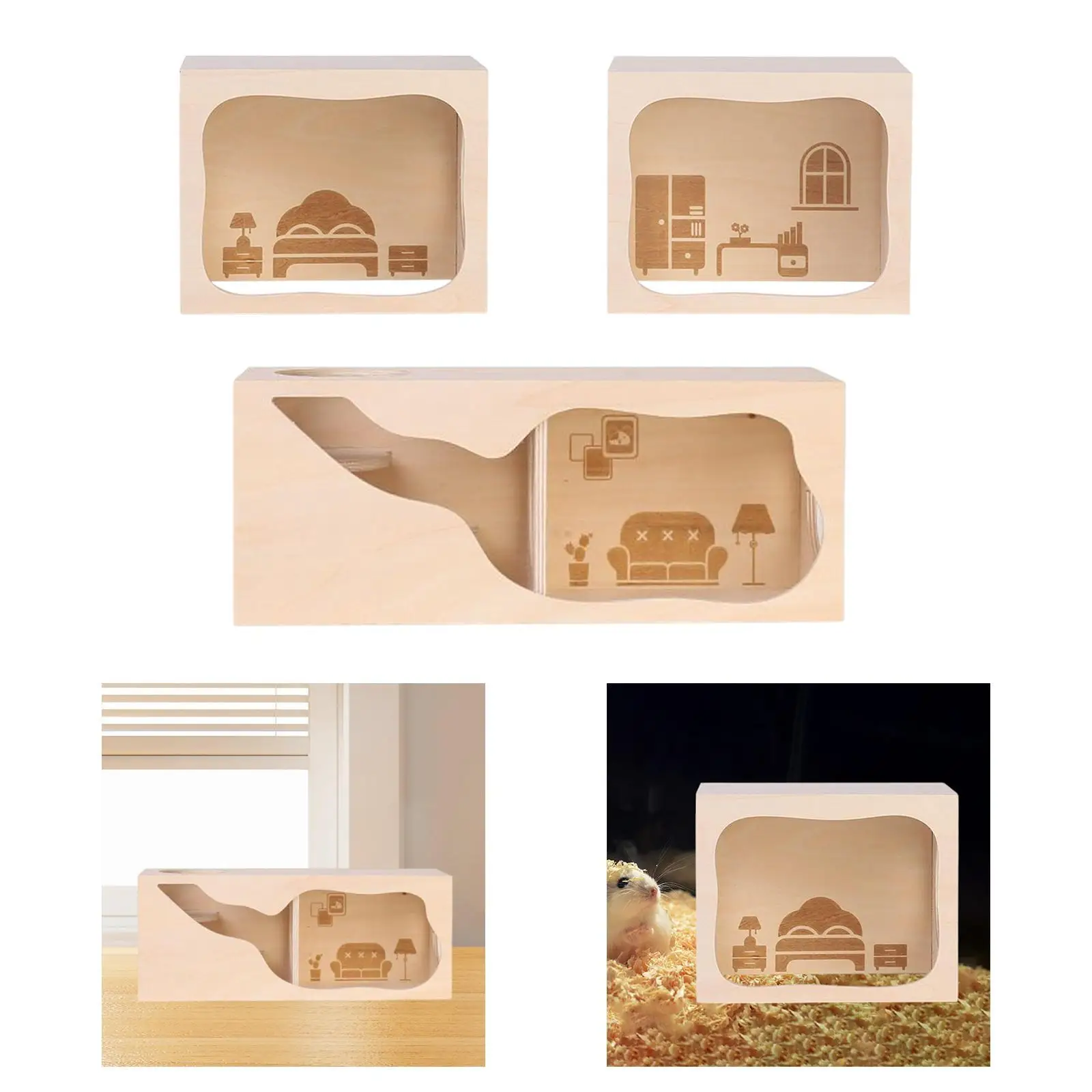 Hamster House Exploration Toy Cage Accessories Small Animals Pets Tunnel for Mice