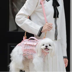 Arnés portabebés para perros pequeños – Tweed a cuadros