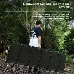 Cama portátil resistente para senderismo y acampada con tu perro