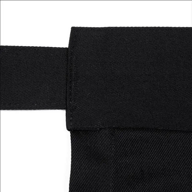 Delantales de servidor para mujer y hombre, accesorio resistente al agua con 3 bolsillos, costuras reforzadas, medio delantal para servidor de restaurante - imagen 3