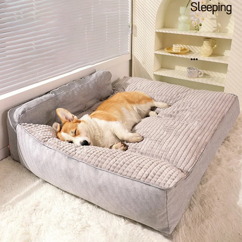 Cama cálida para perros pequeños y medianos, alfombrilla suave para dormir, perrera lavable, accesorios para cachorros, Invierno - imagen 2