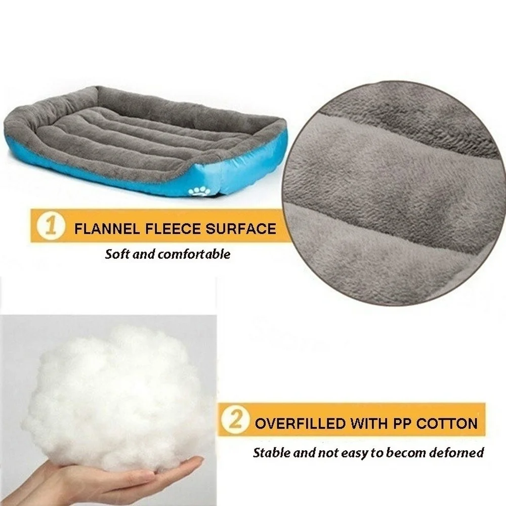 Cama grande para perros y gatos - Nido de lana suave - imagen 3