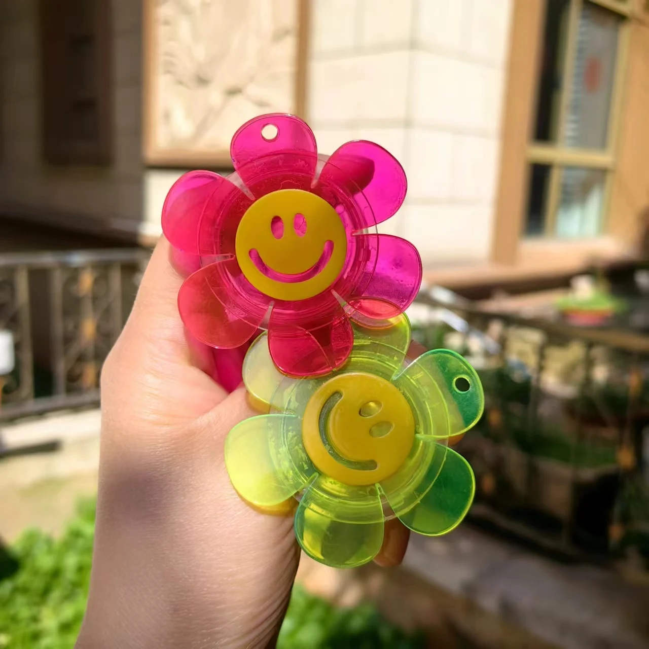 Soporte Universal para teléfono Y2K, color rosa, Tok inteligente BOHO, brillo transparente, sonrisa, flor, agarre para teléfono, Tok inteligente para iPhone y Samsung - imagen 2