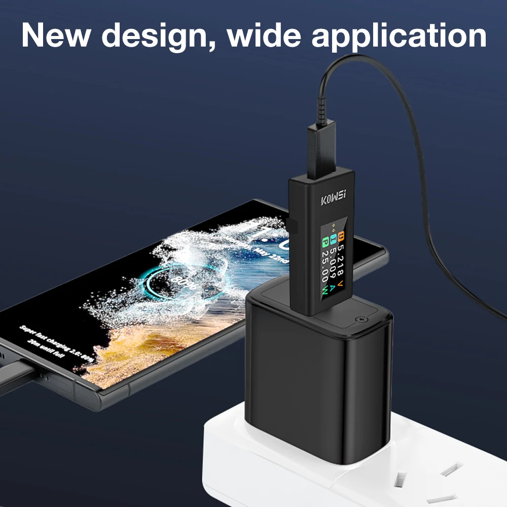 Probador USB-C para medir voltaje y corriente CC en cargadores - imagen 3