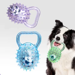 Balón fútbol de goma con espinas suaves para perros – Juguete interactivo