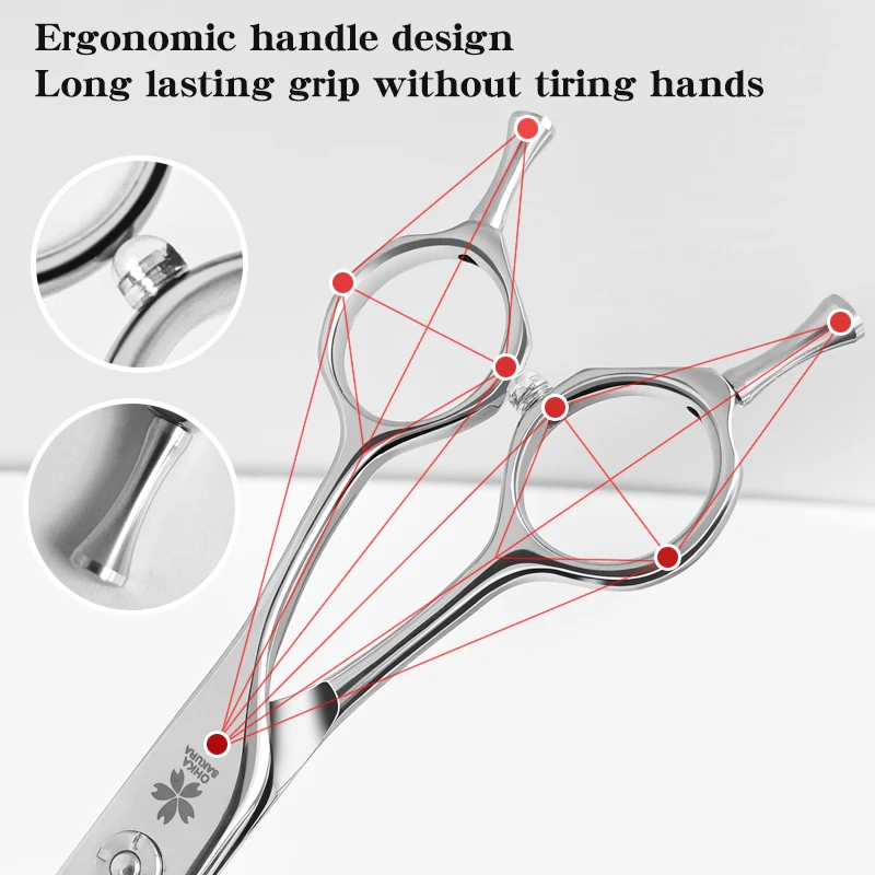 Tijeras de adelgazamiento natural para el cuidado de mascotas, 7,25/7,5 pulgadas, acero VG10, gradiente 5D, sin costuras, doblado de dientes, eliminación del 90% - imagen 5