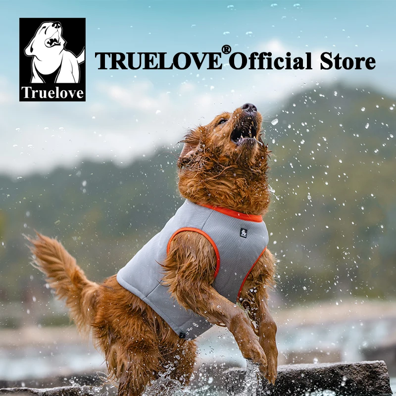 Truelove-Chaleco de refrigeración para mascotas, ropa de verano, chaqueta ligera más fresca para perros pequeños y grandes, cálida, de invierno y fresca para la playa, TLG2511 - imagen 3