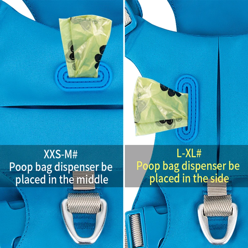 Arnés para mascotas sin tirones, arnés reflectante de nailon con bolsillo para perros, Control cómodo ajustable, entrenamiento, accesorios para perros y cachorros - imagen 4