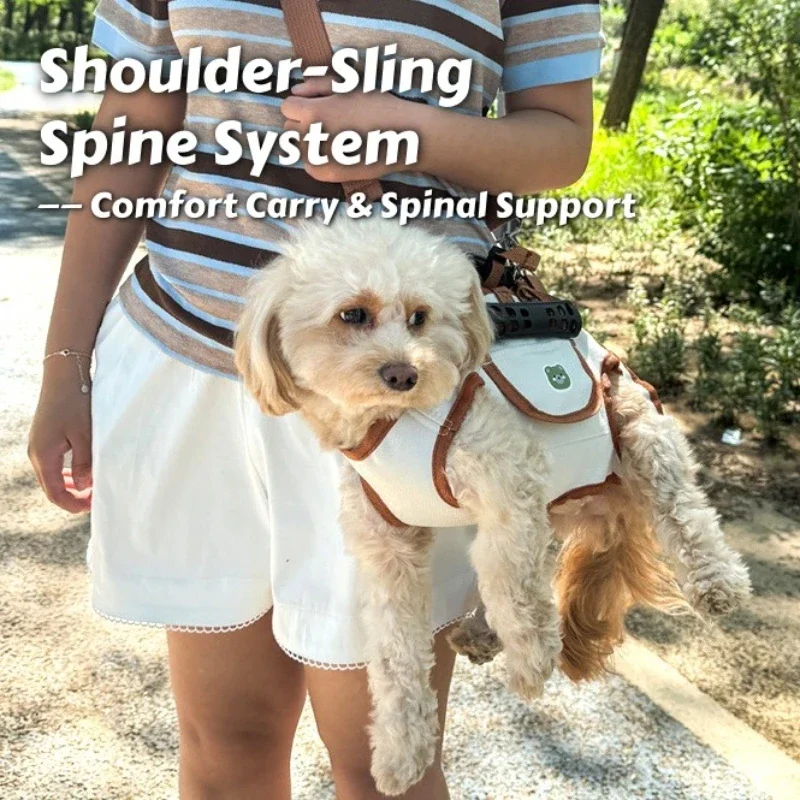 Mochila transportín para perros pequeños con arnés transpirable - imagen 3