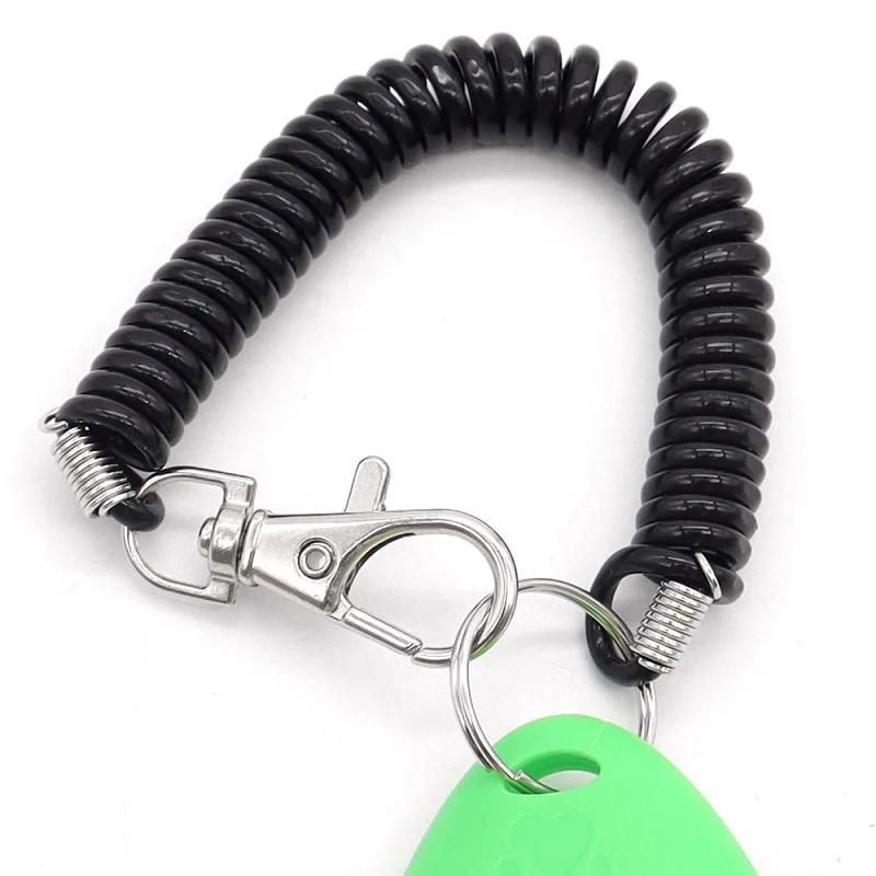 Clicker de entrenamiento para perros y gatos, herramientas de ayuda de entrenamiento de plástico, correa de muñeca ajustable, llavero de sonido, suministros para perros, nuevo - imagen 3