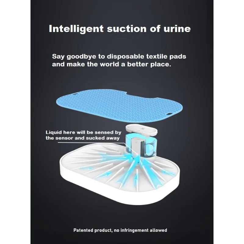 กระโถนสุนัขอัจฉริยะ WonPad ปราศจากแผ่นฉี่แบบใช้แล้วทิ้ง!การตรวจจับฉี่อัตโนมัติ! การรวบรวมฉี่อัจฉริยะด้วยการปล่อยคาร์บอนต่ํา - imagen 4
