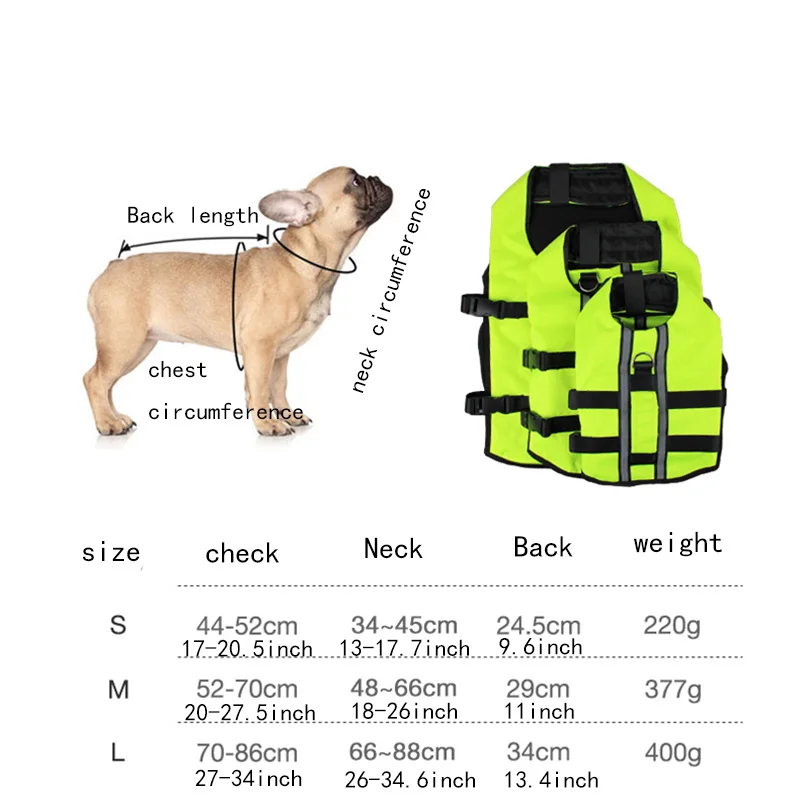 Chaleco salvavidas inflable para perros pequeños, medianos y grandes, chaleco de natación para perros, bañador plegable seguro portátil para exteriores - imagen 2