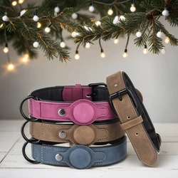 Collar GPS para perros Pug Chihuahua cuero PU ajustable antipérdida