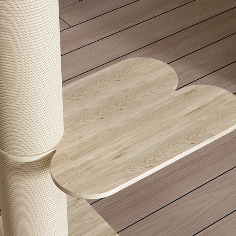 Marco de escalada de madera para gatos, torres grandes de suelo a techo, marco de escalada para gatos, poste rascador duradero, suministros de muebles para mascotas - imagen 4