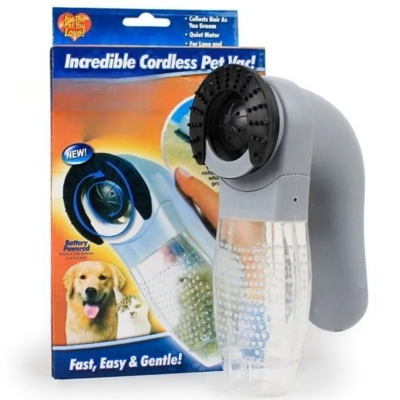 Cepillo quitapelo eléctrico para perros y gatos – Aspirador massageador - imagen 4