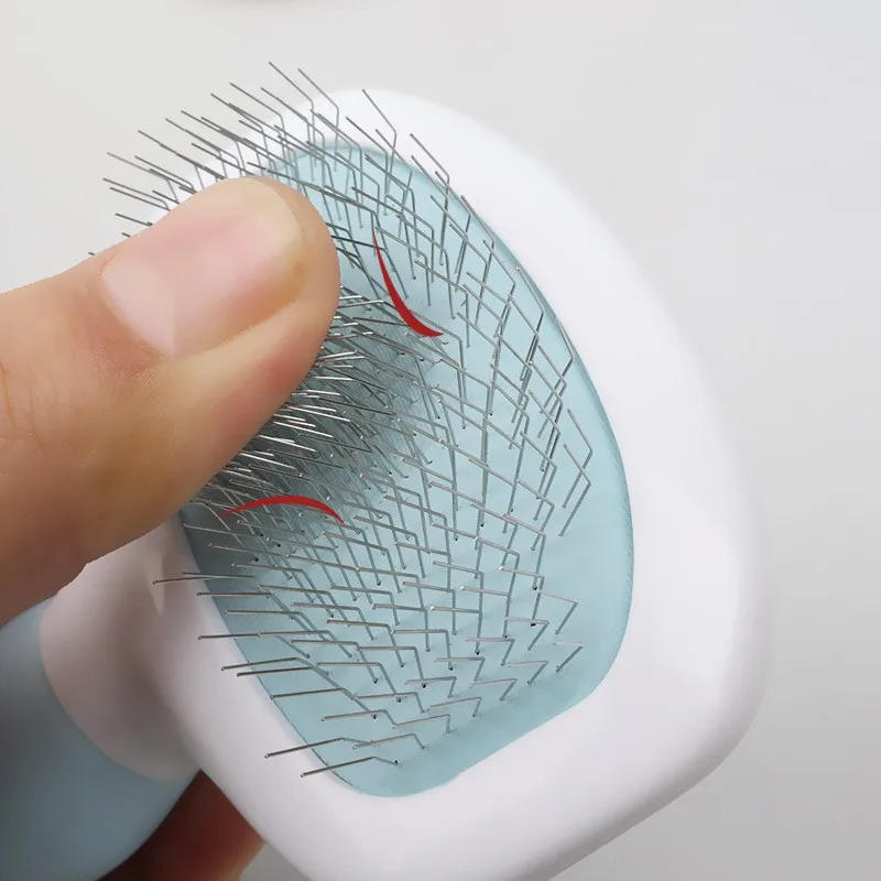 Cepillo de acero inoxidable para perros, peine de pelo de gato, peines de apertura de nudo de pelo, productos para mascotas - imagen 4