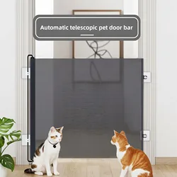 Valla retráctil automática anti salto para gatos