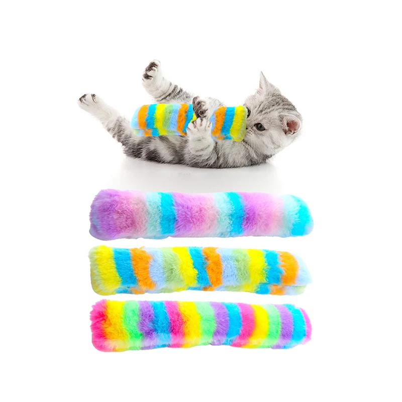Almohada de peluche de juguete para gatos con hierba gatera, papel con sonido, resistente a mordeduras, juego interactivo, suministros para mascotas