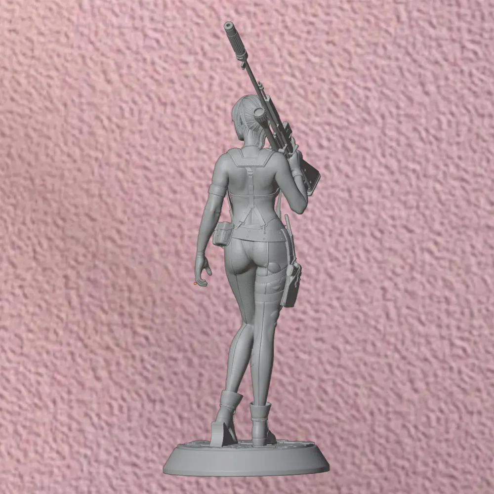 Figura Sniper Girl 75 mm - estatua coleccionable para mascotas - imagen 3