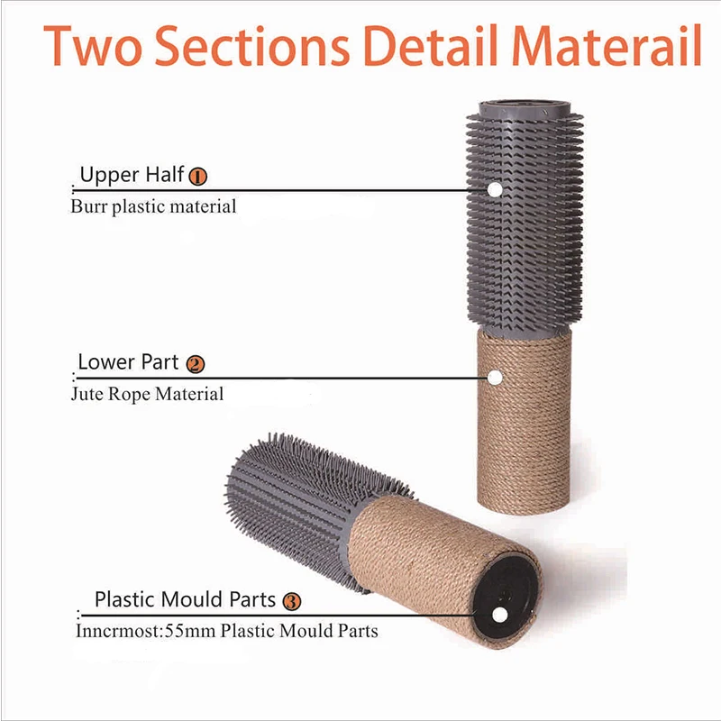 Poste de rascado con pegatina para gatos, masajeador para escalada, poste de repuesto, cuerda de Sisal, muebles para rascar - imagen 3