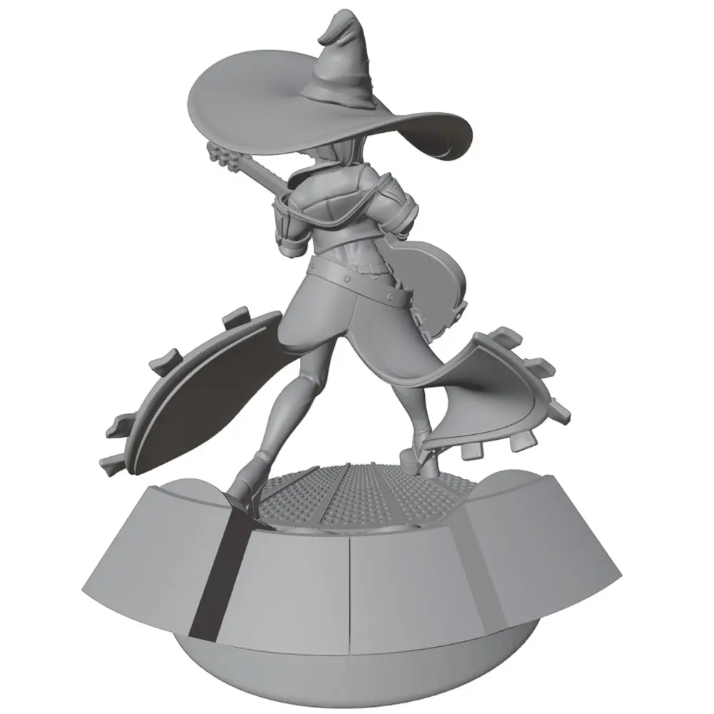 Figura Rock Witch anime 1/24 - Coleccionable sin montar - imagen 4