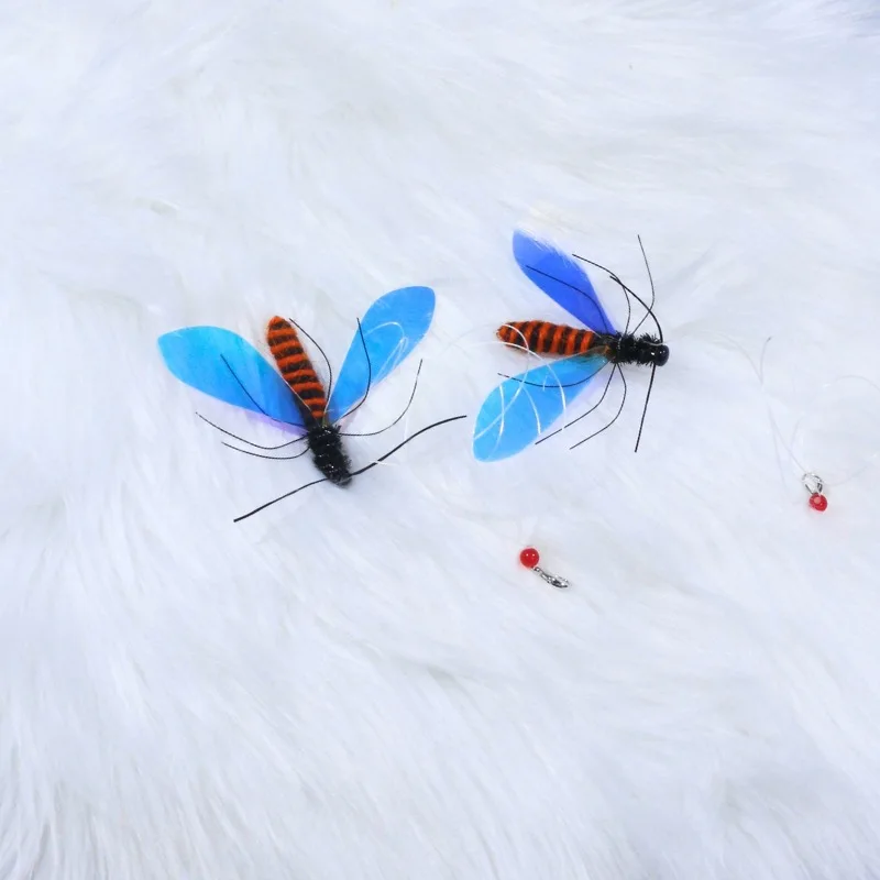 Palo de burlas para gatos de abeja larga simulada, cabezal de repuesto, cuerda de juguete, juguetes para mascotas, 1 ud./2 uds.