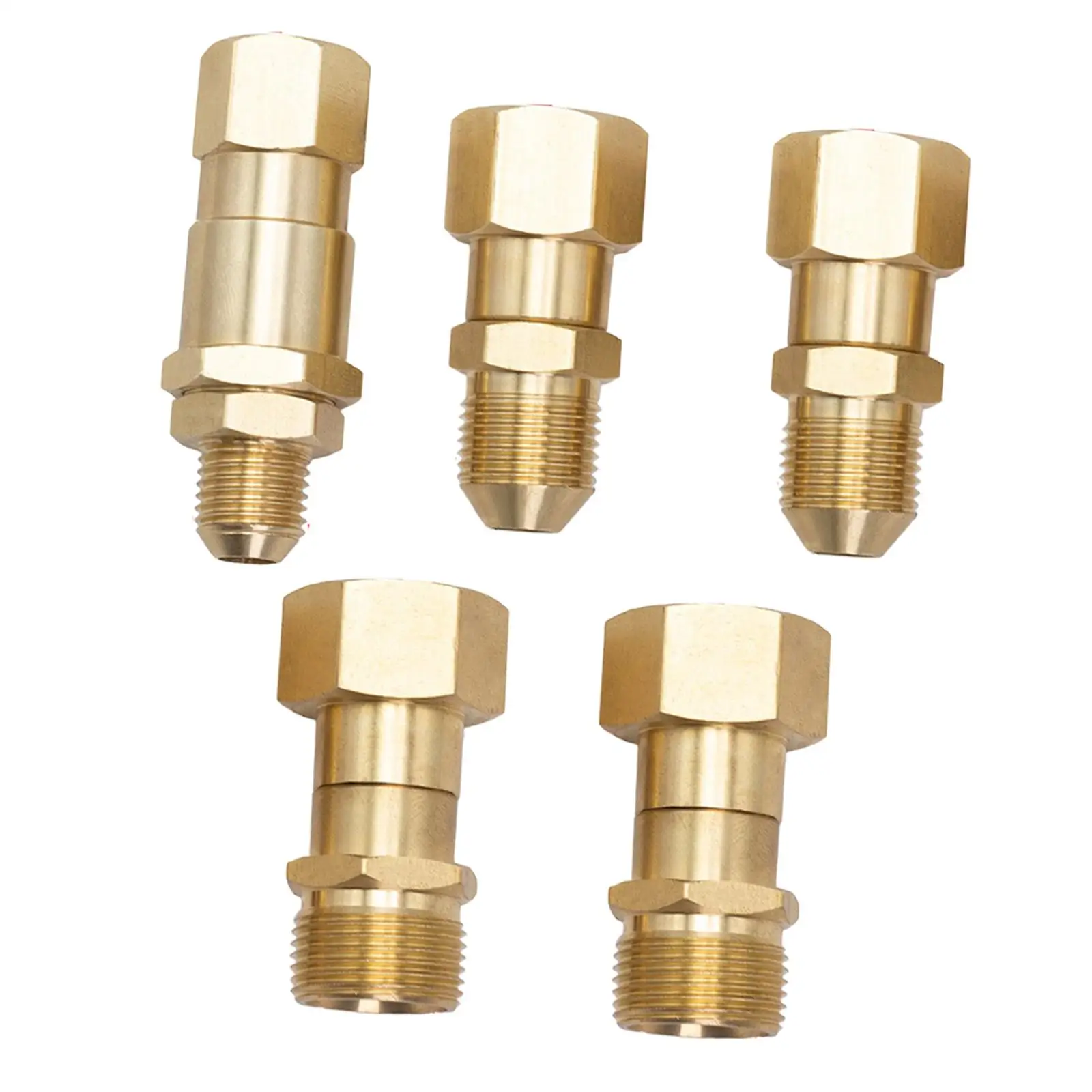 Accesorio giratorio para lavadora a presión, sin nervaduras de acero inoxidable, kit de conexión rápida, adaptador de tubo para lavadora - imagen 3