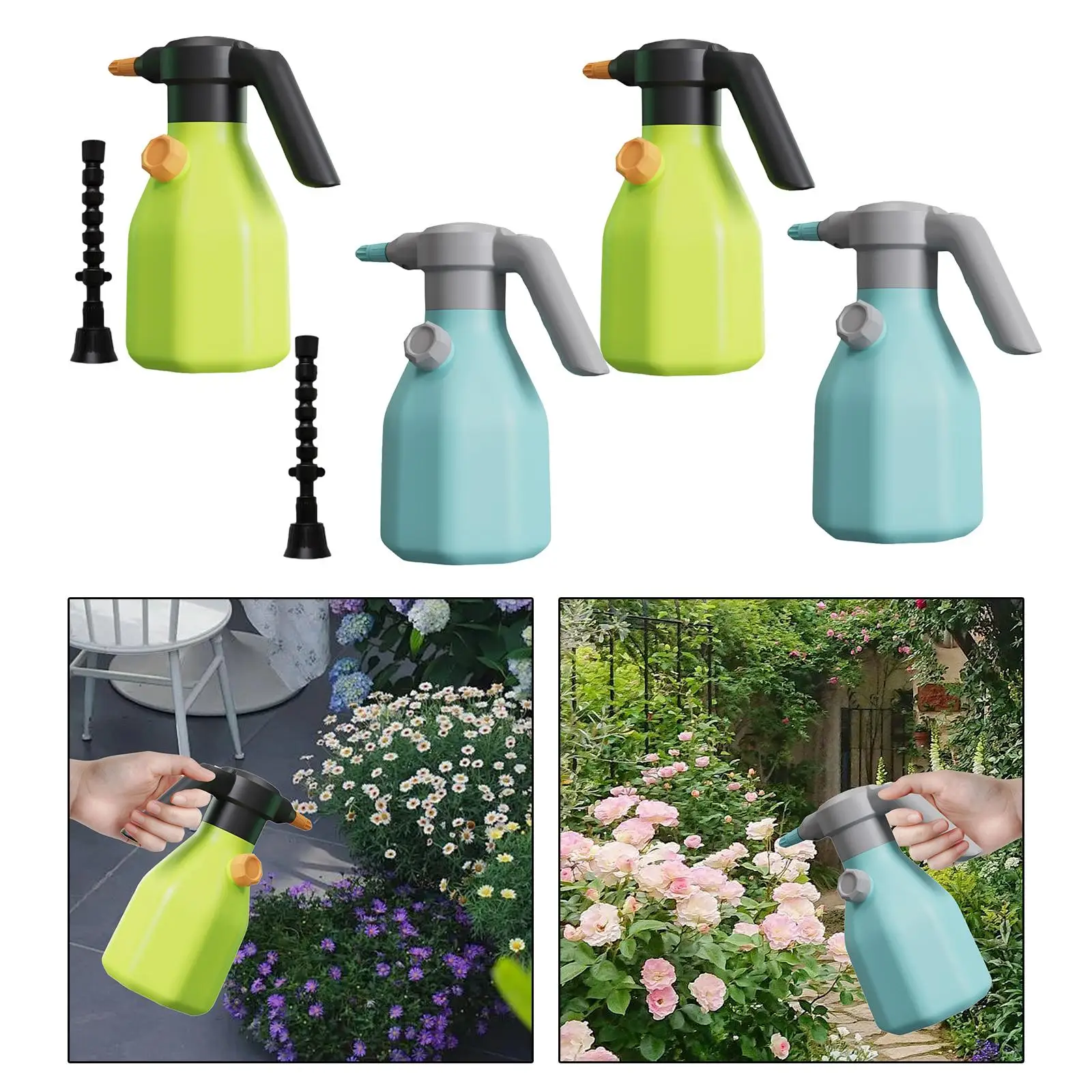 Electric Sprayer 2L Portable Multifunctional Convenient Water Inlet Water Sprayer Bottle Garden Sprayer for Gardening Cleaning