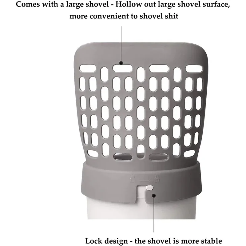 Estufa de arena para gatos, tamiz de arena para mascotas, herramienta de limpieza portátil de alta capacidad para mascotas, artículos desmontables para mascotas, suministros para gatos - imagen 5