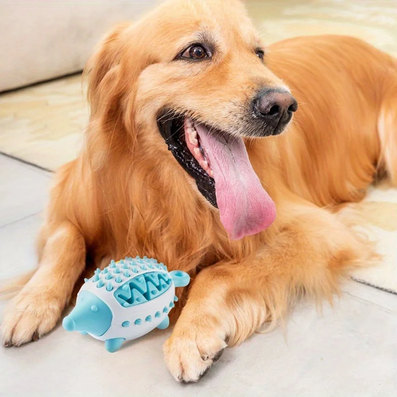 Juguetes interactivos de comida con fugas para perros, juguete de limpieza de dientes de perro resistente a mordeduras, juguete alimentador lento para mascotas, accesorios para perros y gatos - imagen 2