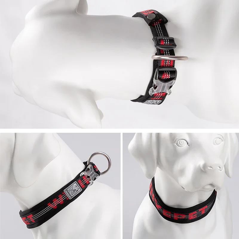 Winhypet-Collar acolchado cómodo para mascotas, hebilla para perros, sin tirar, accesorios para caminar, resistente a las explosiones - imagen 4