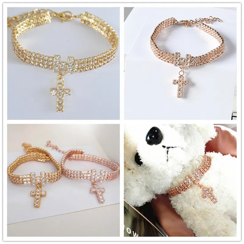 Collar de perro con cristales brillantes para perros pequeños - imagen 4