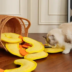 Juguete para gatos con cola de camarón y hierba gatera - interactivo