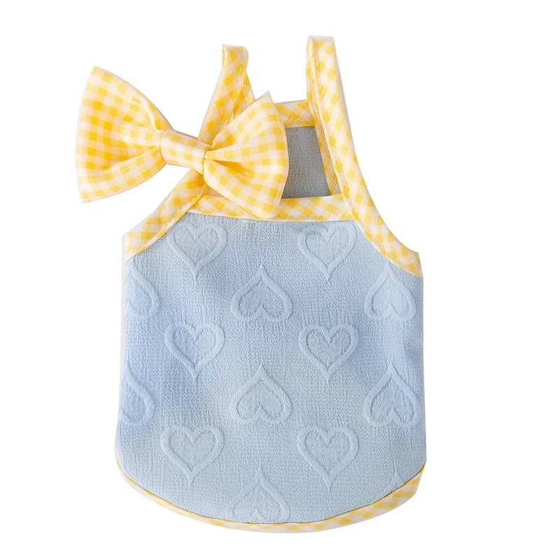 Primavera perro lindo amor alivio textura arco Correa gato camiseta sin mangas ropa para perros mascota ropa para cachorros disfraz para perros - imagen 5