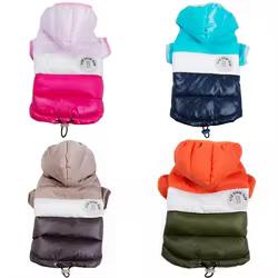 Abrigo impermeable acolchado de invierno para perros y gatos
