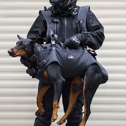 Arnés para perro grande con mochila transpirable y bolsa de rescate