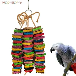 Juguete cartón natural para periquitos, agapornis y loros