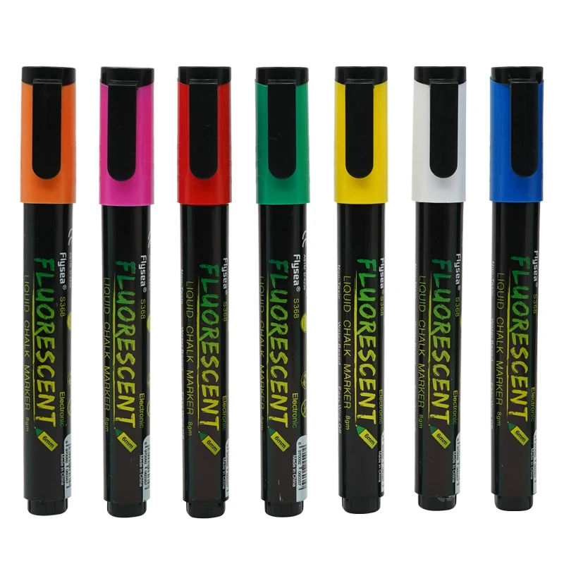 Rotulador LED resaltador 8 colores punta biselada - imagen 3