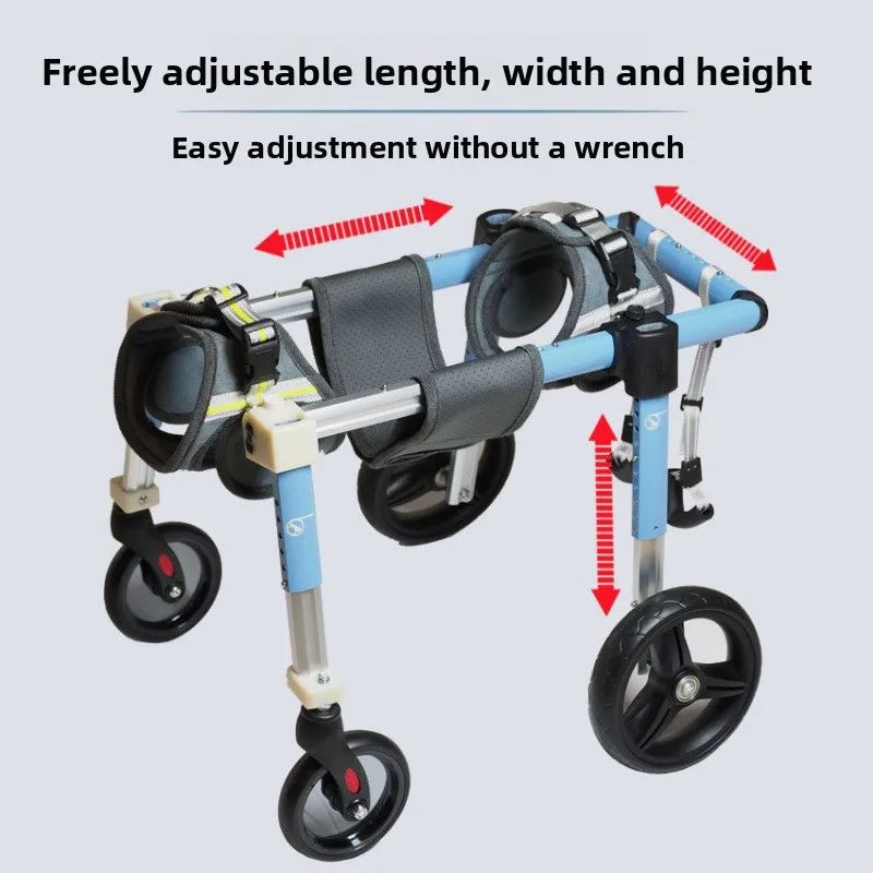 Silla de ruedas para perros con soporte completo para discapacitados - imagen 3