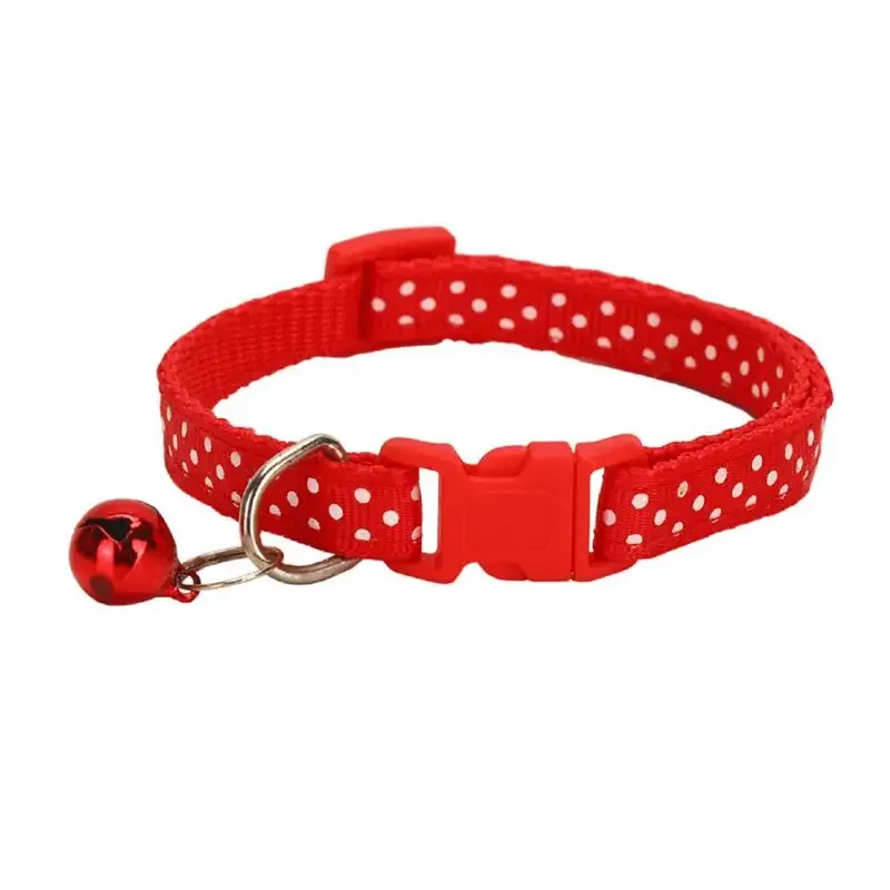 Collar ajustable de nailon para gatos y perros, Collar pequeño Universal de separación rápida con campana, suministros para mascotas, accesorios para gatitos - imagen 4