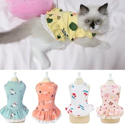 Vestido veraniego para gatos y perros pequeños – Algodón estampado