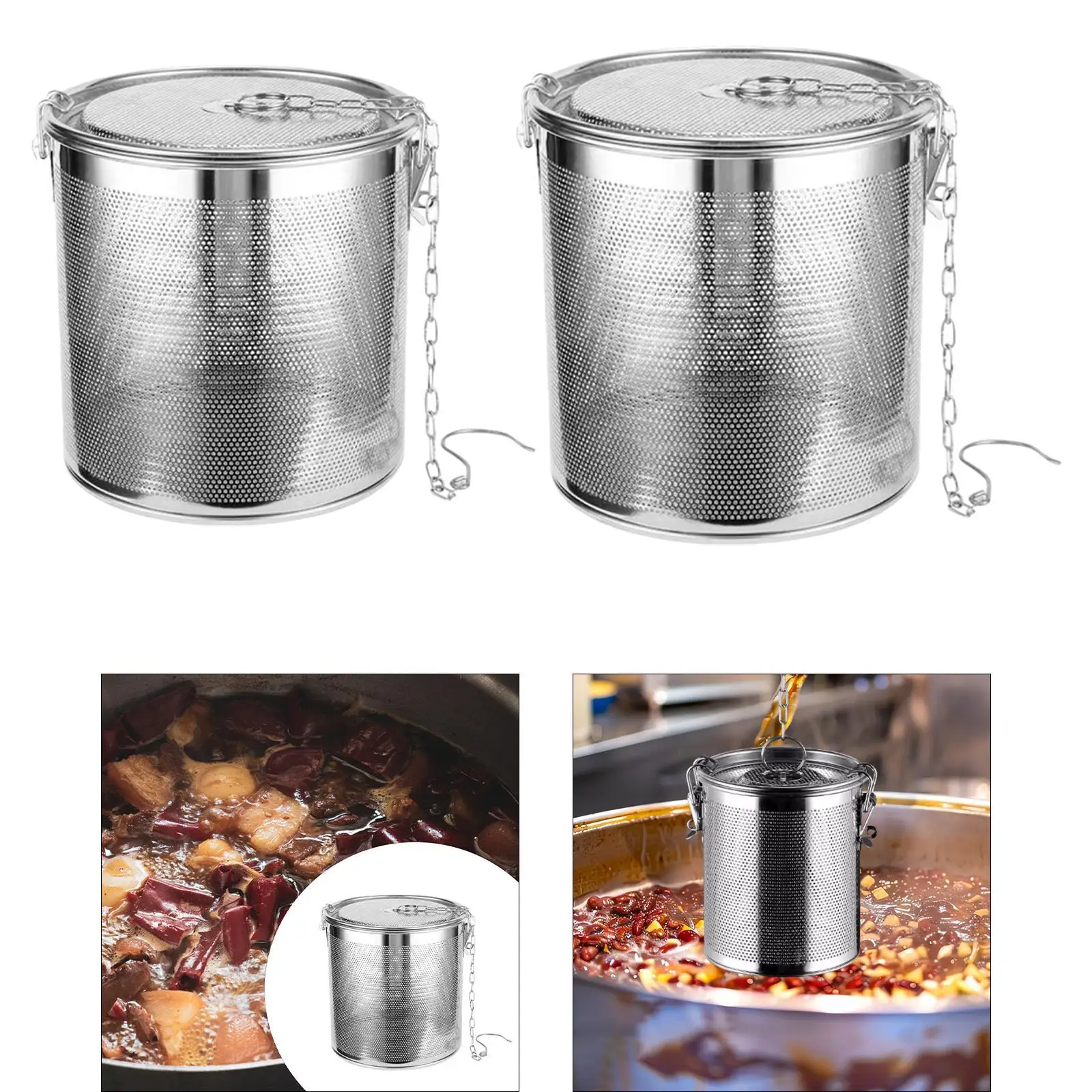 Tea Ball Strainer Reusable Teaware Soups Seasonings Coffee Filter Loose Leaf Tea Steeper Kitchen Gadgets Spice Seasoning Ball