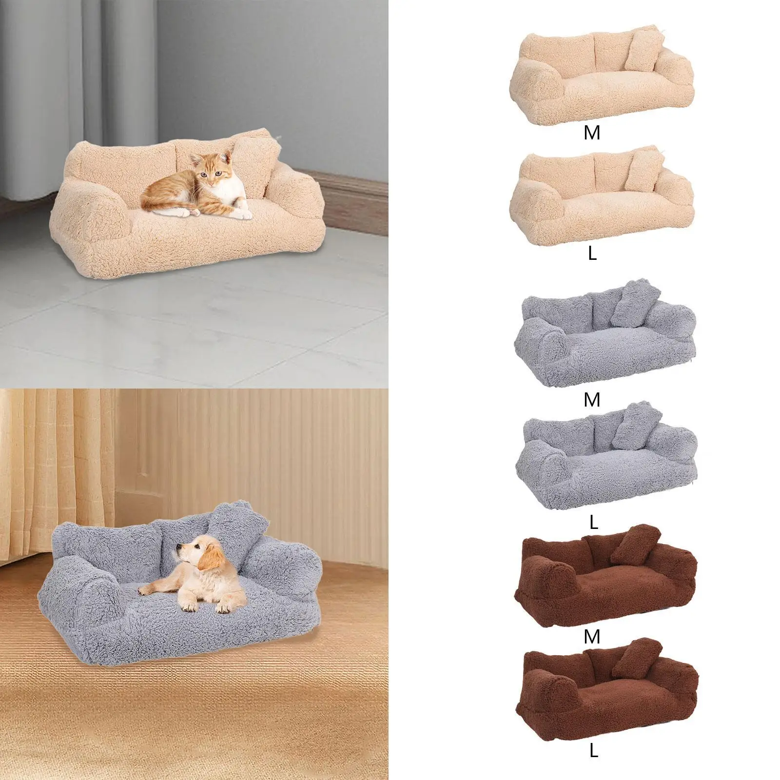 Cat Couch Bed Soft Nonslip Bottom Comfortable Dog Bed for Cats Puppy Kitty Cat Couch Bed Soft Nonslip Bottom Comfortable Dog Bed for Cats Puppy Kitty