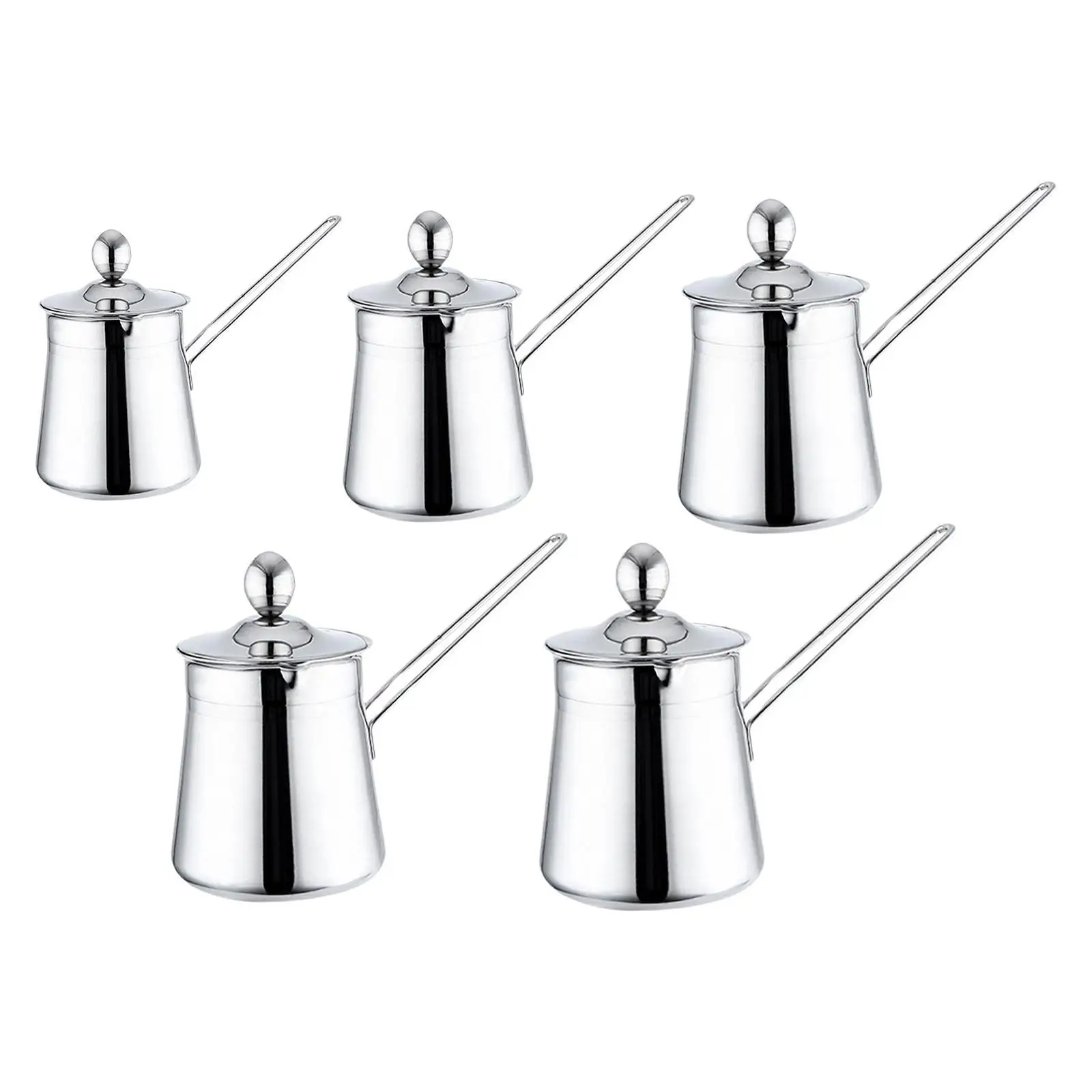 Turkish Coffee Pot with Lid and Handle Coffee Maker Milk Warmer Butter Warming Pan for Cafe Home Bar Kitchen Coffee Lovers Gift